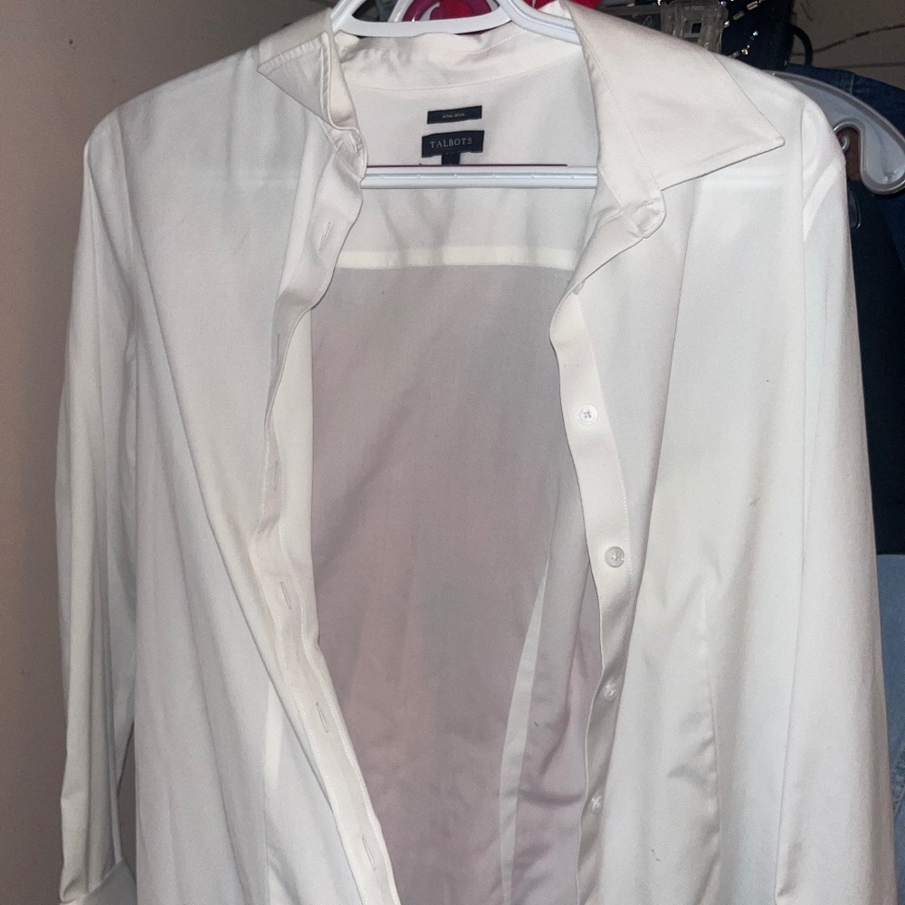 White button down dress shirt
